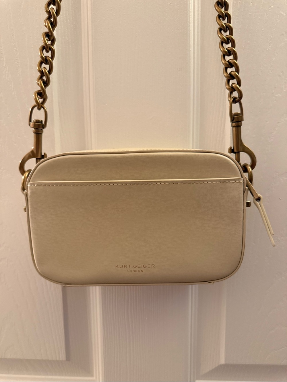 Kurt Geiger Cream Crossbody with Multicolor Butterfly Appliqués - Picture 8 of 9